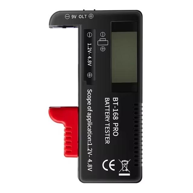 BT168 Digital Battery Tester Volt Checker for AA AAA 9V Button Multiple Size Battery Tester Voltage Meter Tools BT168D BT-168D
