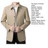 Jaqueta masculina primavera outono manga longa gola virada para baixo único breasted cor sólida blazer de negócios terno casaco casual