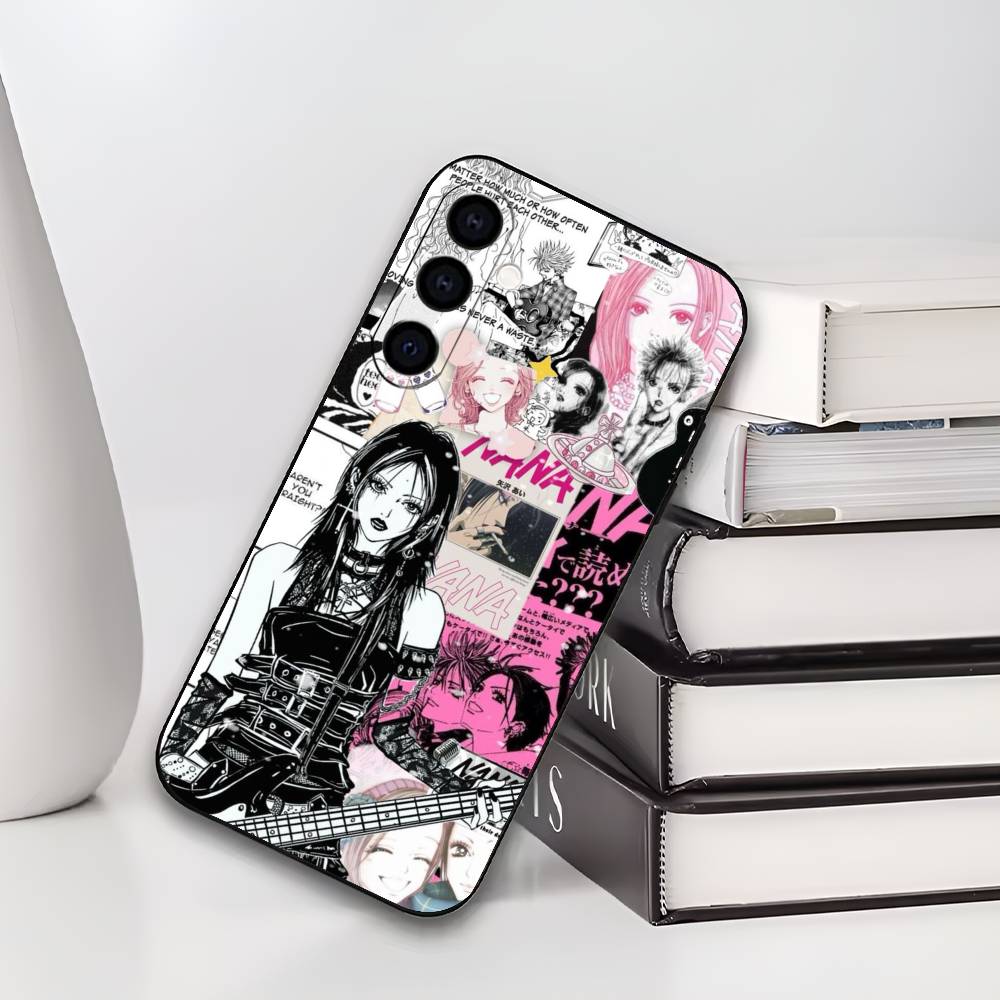 Anime N-NANA Phone Case For Samsung Galaxy A73,A72,A71,A70,A53,A52,A51,Others Soft Black Cover