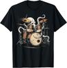 Octopus Playing Drums Retro Rock Drummer T-Shirt