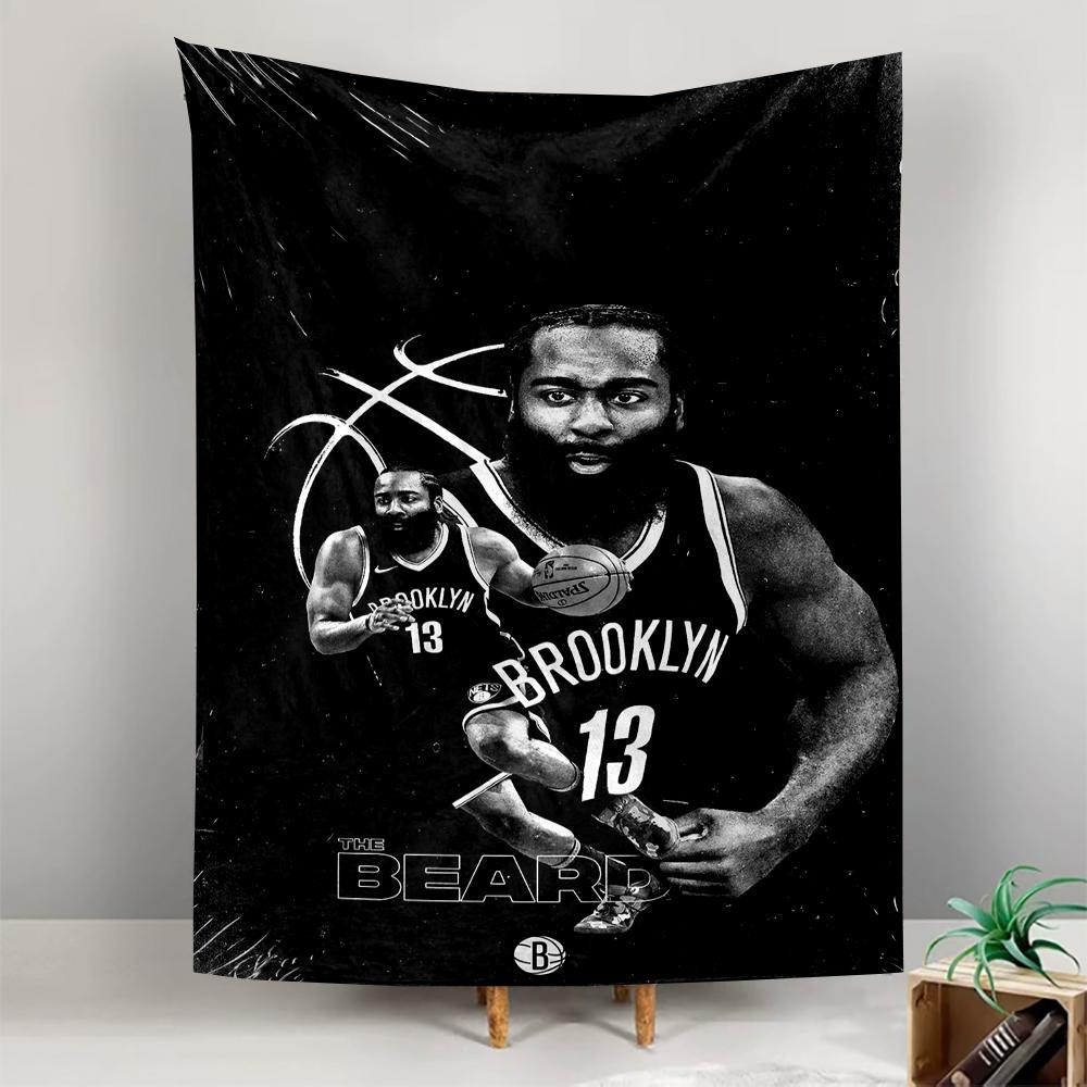 "Basketball Star-Themed Black Patterned tapestry for bedroom and living room home decor"