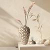 Ceramic Vase Ginger Jar Geometric Diamond Check Vase Sealed Storage Tank Crystal Jar Flower Arrangement Decor Flower Bottle