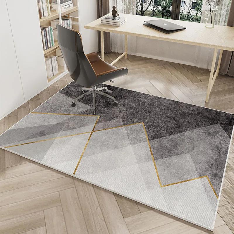 Luxury-Style Geometric Living Room Carpet Anti-Slip And Easy-To-Clean Home Decor For Bedrooms And Study Areas Floor Mat