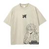 Anime Inosuke Tshirts Oversized Vintage Washed KKimetsu No Yaiba T Shirt Tanjirou Zenitsu Kyoujurou Tops Tees Man  Cotton