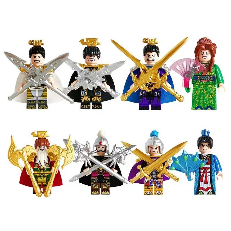 Chinese wind three kingdoms building blocks, boys' creative assembled toys, war horse children's toys, birthday gifts, funny