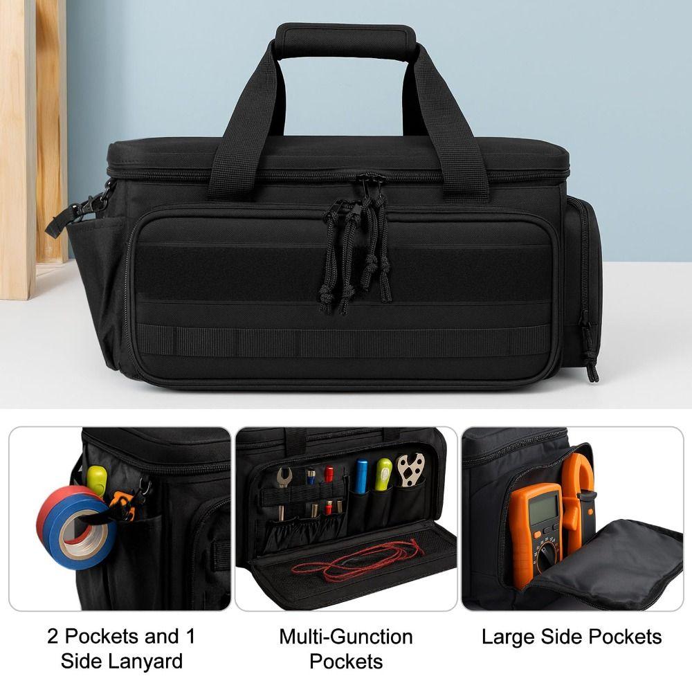 Multiple Compartments Hand Tool Bag Large Capacity Work Handbag  for Technician Work