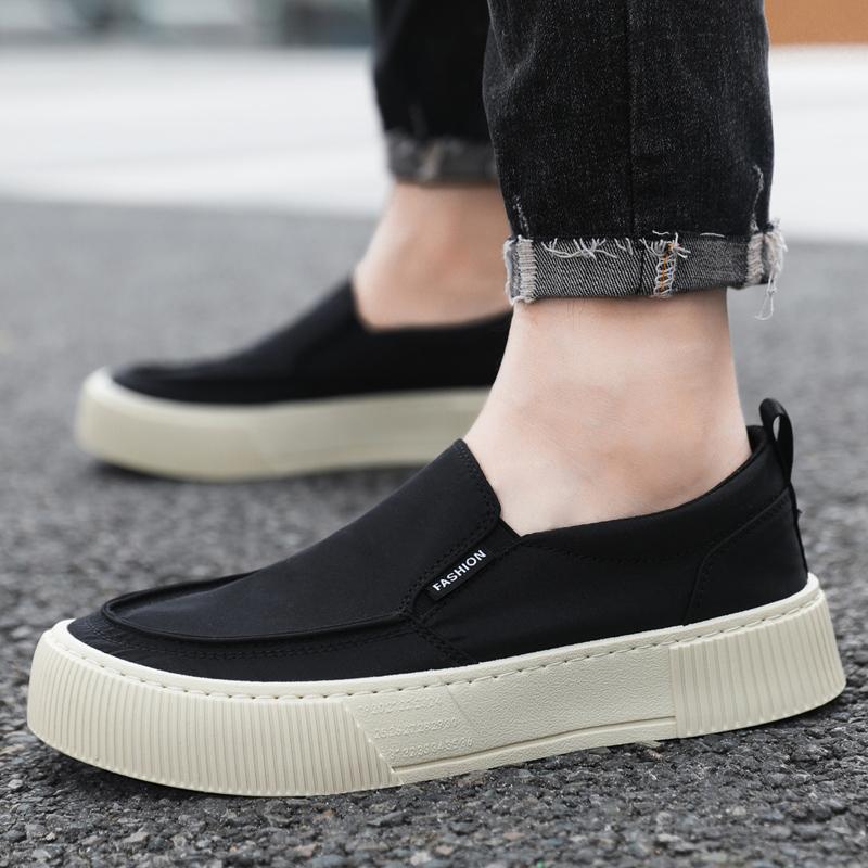 Fashion 2025 Summer Men Breathable Casual Canvas Shoes Comfort Slip on Loafer Soft Penny for Men Driving Boat Shoes Loafers Size 48