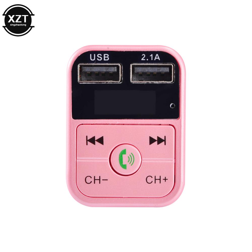 Car Handsfree Wireless Bluetooth-Compatible 5.0 FM Transmitter LCD MP3 Player Car Accessories Dual USB Charger FM Modulator