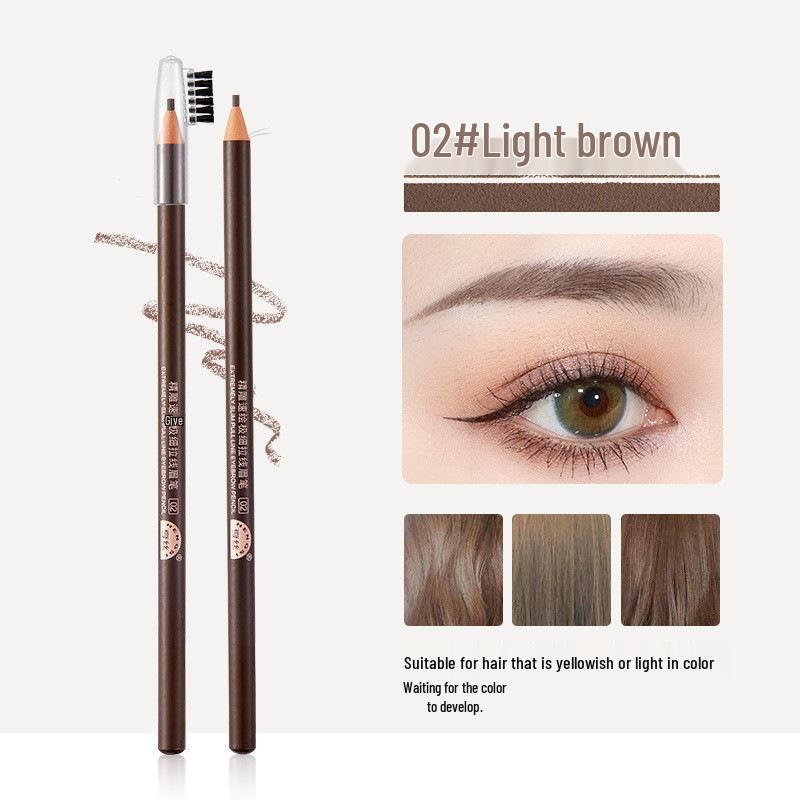 Hengsi Ultra-Fine 1818 Eyebrow Pencil: Smooth, Waterproof, Sweatproof, Smudge-Resistant for Precise Definition.