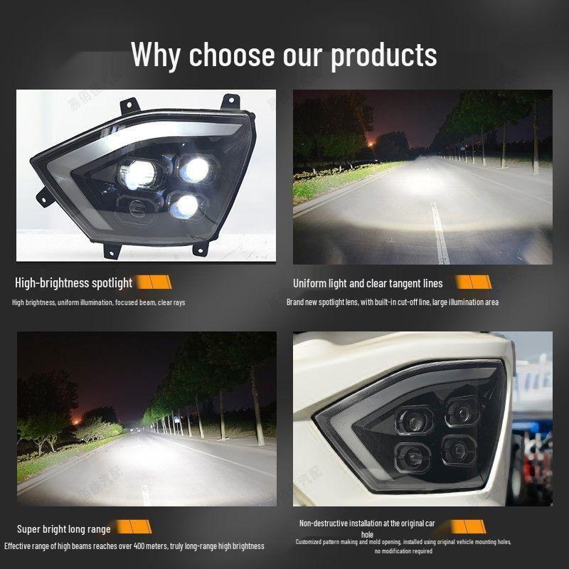 Sinotruk Howo N7G/N6G/N5G Headlight Assembly with Electric Adjustment, High Brightness, Suitable for New N Series
