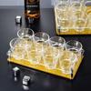 Octagonal Drop-Proof Tempered Glass Beer Mug Set