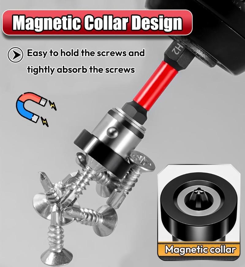 Magnetic Positioning Drill Bit PH2 Hex Shank Head BatchPlasterboard Screwdriver Set Drywall Locating Screw Bits Drilling Tools
