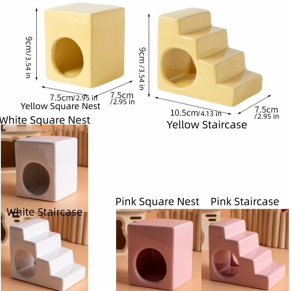 Smooth Hamster House Cooling Small Pet Climbing Ladder Pet Accessories Cooling Nest for Guinea Pig
