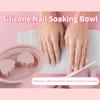 Delikatna Miska do Moczenia Rąk do Manicure Pedicure Antypoślizgowy Silikon Wodoodporny Pielęgnacja Paznokci Nail Art Łatwy w Transporcie
