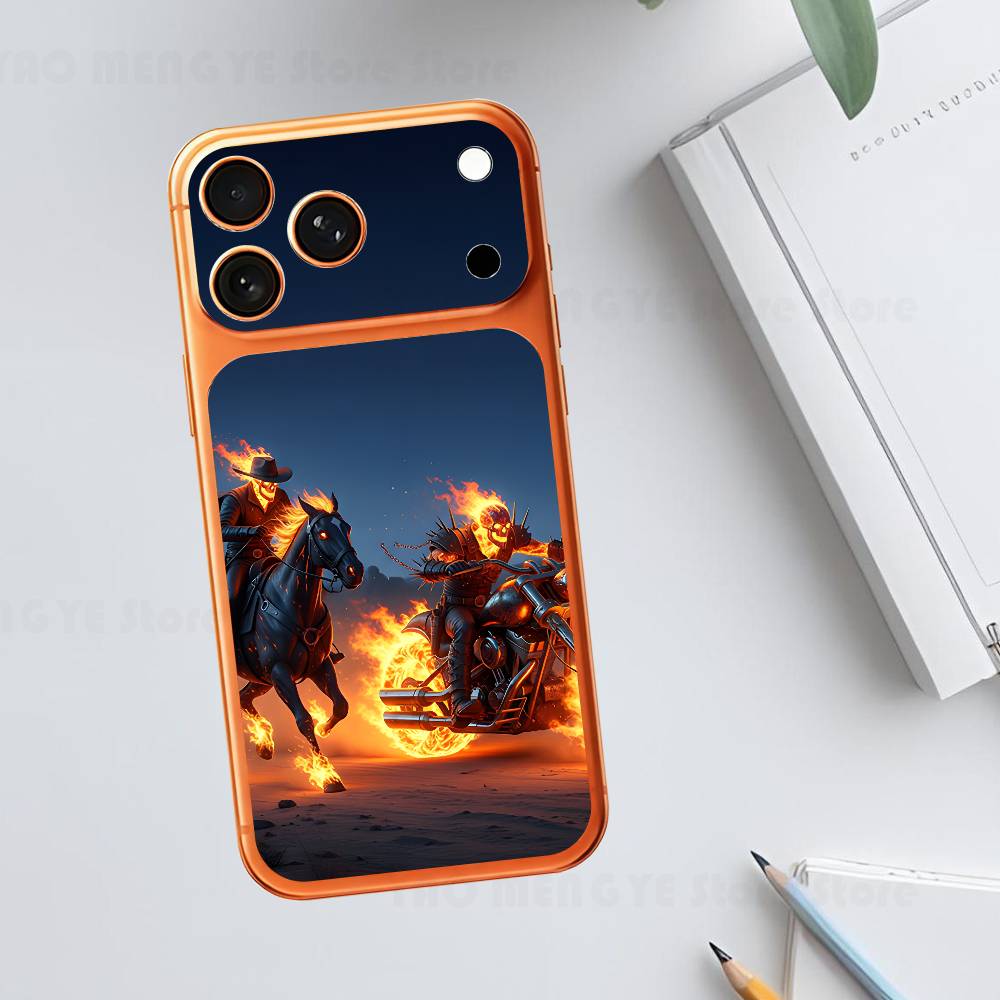 

Movie D-Dark G-Ghosts R-Rider For Iphone 17 Pro ProMax Back Protective Decorative Sticker Back Cover iPhone17promax