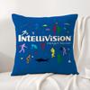 Fashion I-Intellivision Cushion Cover Natural Linen Organic Fabric Double-Sided Printing Sofa Home Decor Gift Pillow Cover