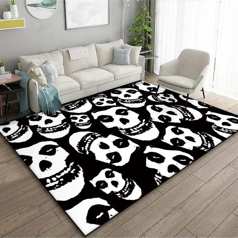 Band M-Misfits Patterned Floor Mat 15 Size Living Room Bedroom Bedside Bathroom Floor Mat Bar Club Area Rug Living Room Decor