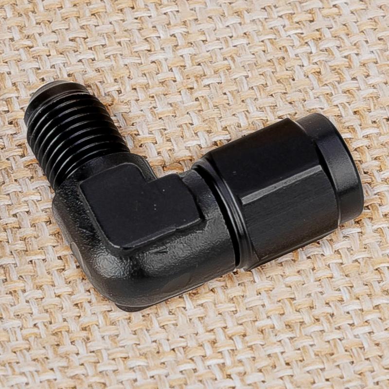 Universal AN3 Female to 3AN Male 90 Degree Flare Swivel Hose Fitting Adapter Connector Fit for Oil Fuel Coolant Water Air Gas