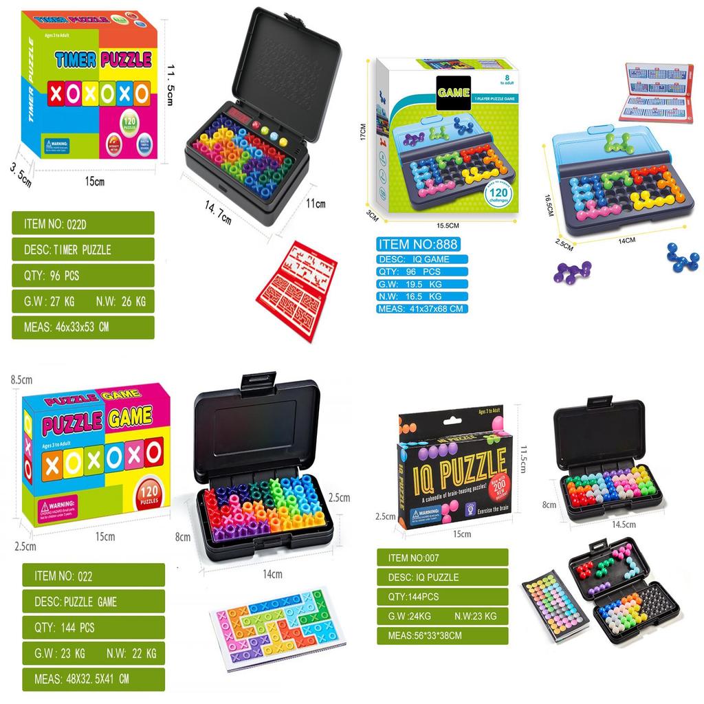 Logic Puzzle Pyramid Toy With Plastic Material For Childrens Brain Development And Parentchild Interaction