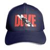 SCUBA Dive Baseball Cap Hat Beach Big Size Hat Streetwear Brand Unisex Cap Women Hats Unisexs