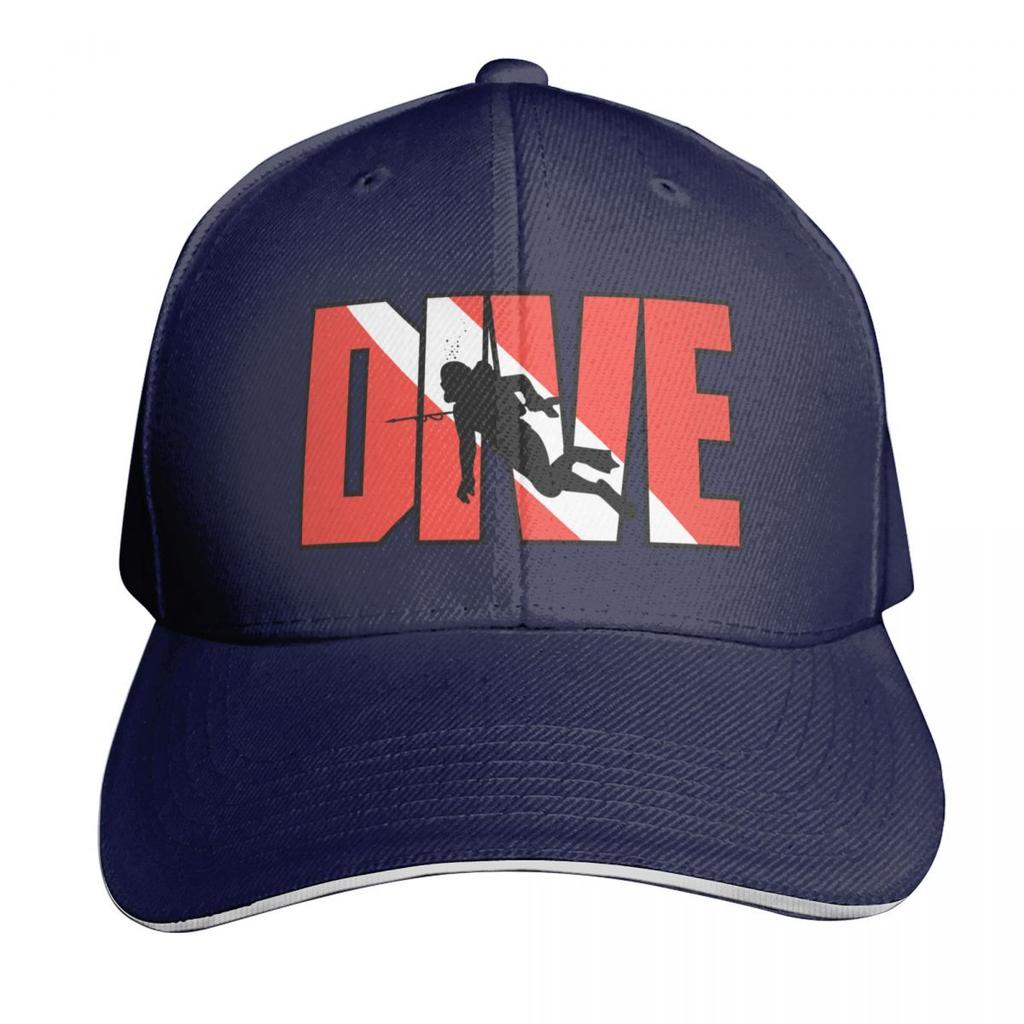 SCUBA Dive Baseball Cap Hat Beach Big Size Hat Streetwear Brand Unisex Cap Women Hats Unisexs