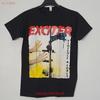 EXCITER Violence Force M MEDIUM T Shirt Black Mens Band Logo Vintage Washed Soft Casual Versatile Comfortable Streetwear