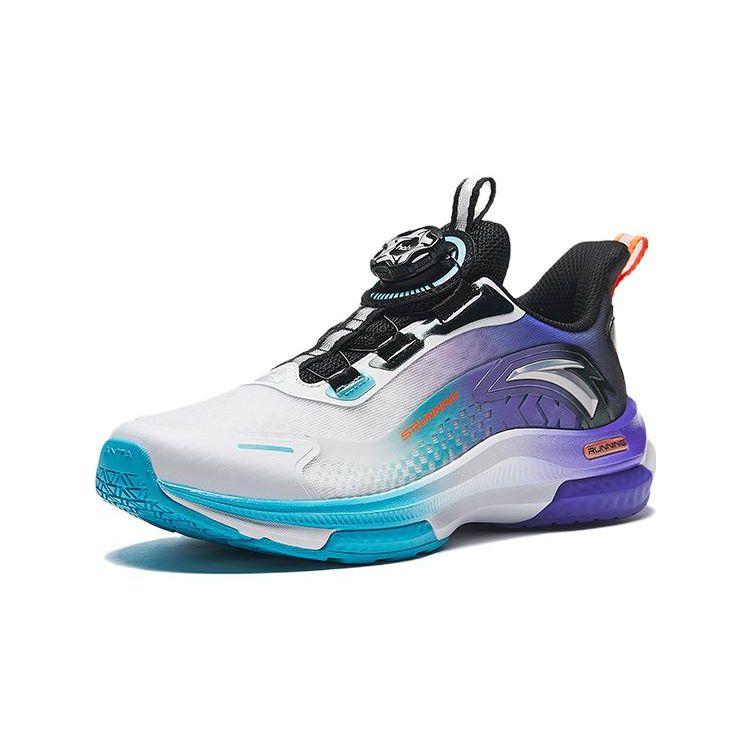 Anta Lingfeng Durable Low-Top Kids Running Shoes Kids sneaker White Black Blue 312335530-2