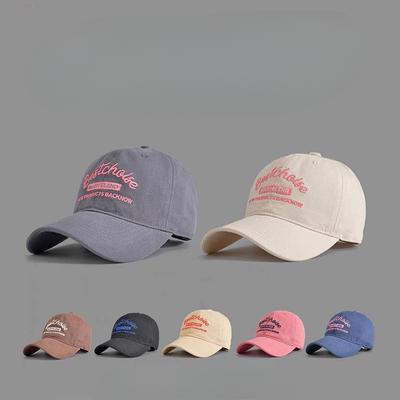 Women's New Summer Baseball Cap Deep Top Big Head Circumference Men's Baseball Cap Versatile Casual Sun Hat American Embroidery