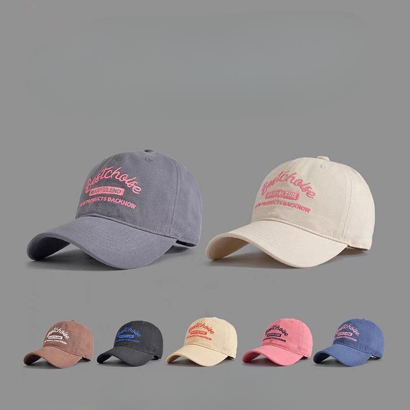 

Women s New Summer Baseball Cap Deep Top Big Head Circumference Men s Baseball Cap Versatile Casual Sun Hat American Embroidery [54-60cm]