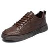 Autunno Nuove Scarpe da Uomo Scarpe in Pelle Business Traspiranti Casual Scarpe in Pelle Tuttofare Moda Britannica Tuttofare Scarpe Sportive da Uomo Incrociate