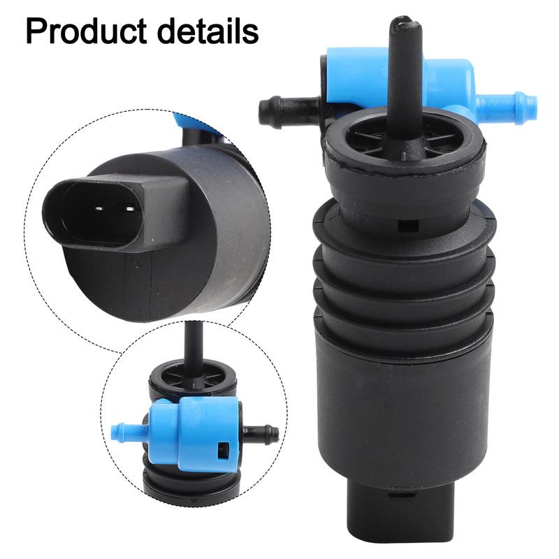 Black Windscreen Washer Pump Vehicle Windscreen Washer Replacement Vehicle Washer Pump Robust Material Construction