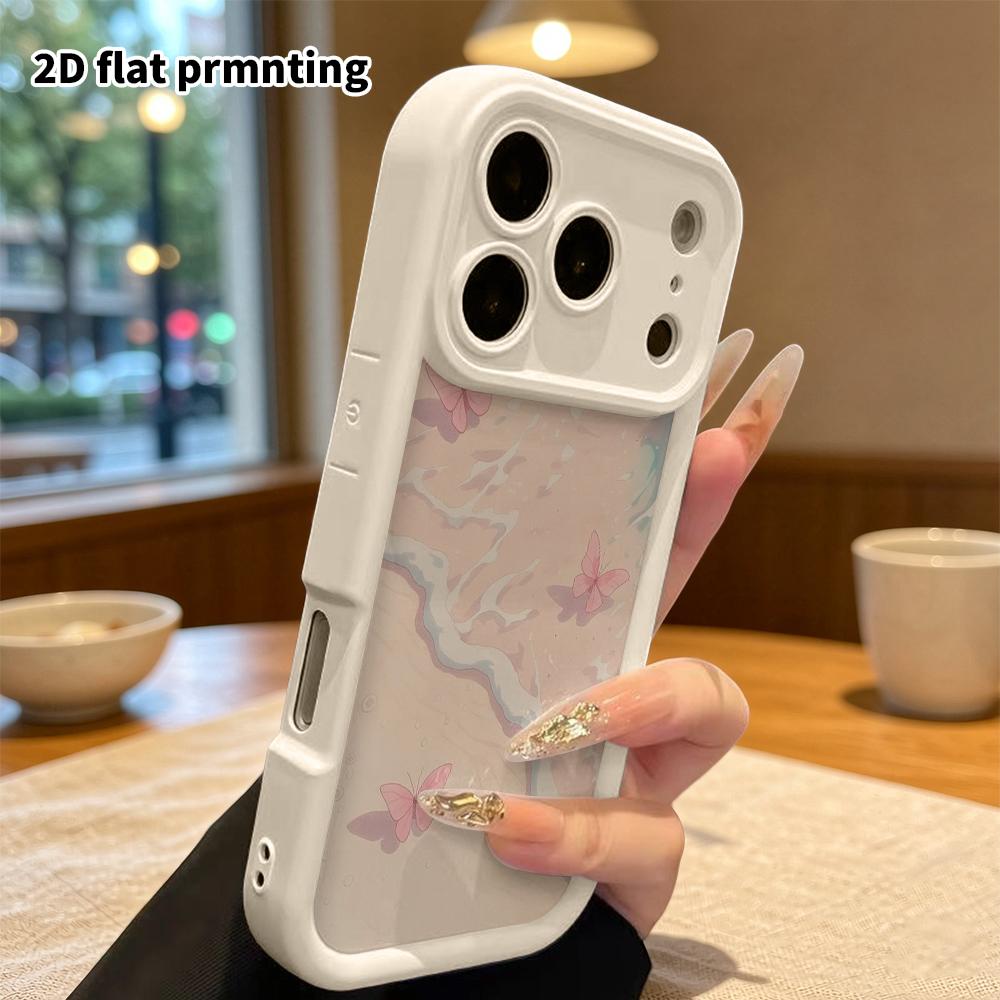 Phone case: 2D flat, suitable for iPhone 18 17 16 15 14 13 Pro protective case, seaside beach, perfect Christmas and Halloween holiday gift