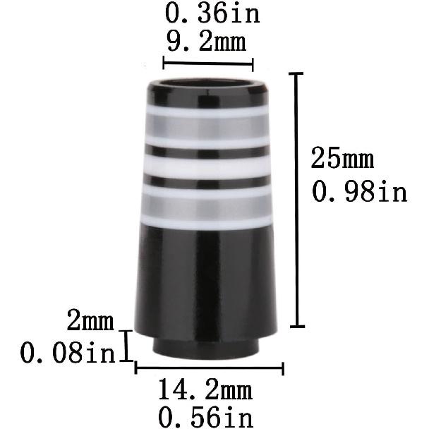 Golf Builder 10pcs Custom Tip .355 Golf Ferrules for Taper Tip Iron Wedge