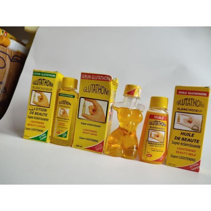 Lotion, huile et sérum concentré - KUNCHIDIITA - Glutathione - 150 ml - Mixte - Adulte