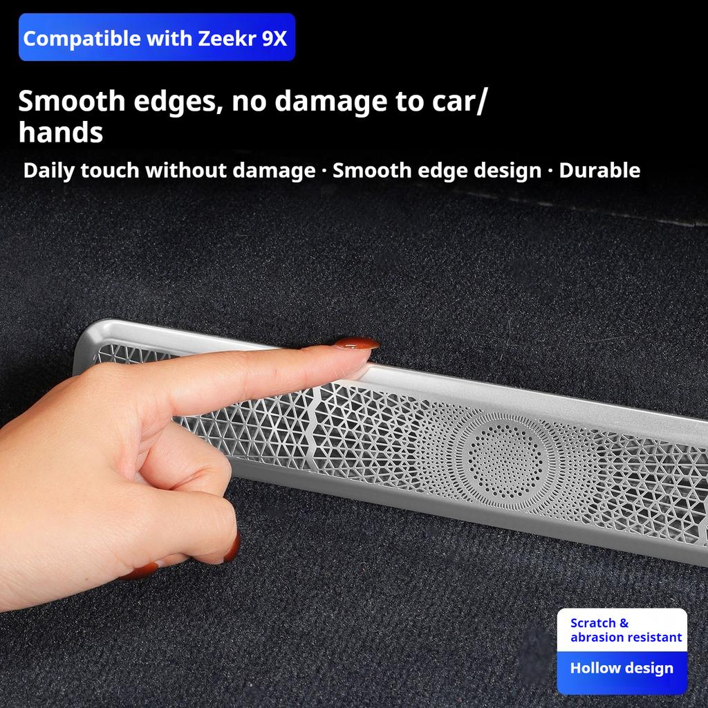 For Zeekr 9X 2025-2026 Under Seat AC Vent Cover Dust Proof Protector Mesh Grid Outlet Guard Anti Debris