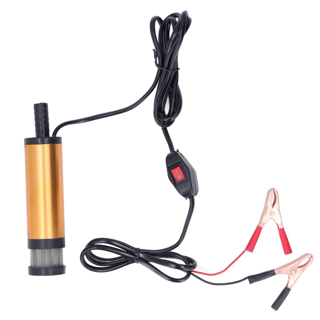 Oil Pump Electric Mini Portable with Filter for Water Fuel Diesel Transfer DC 12V 38mm