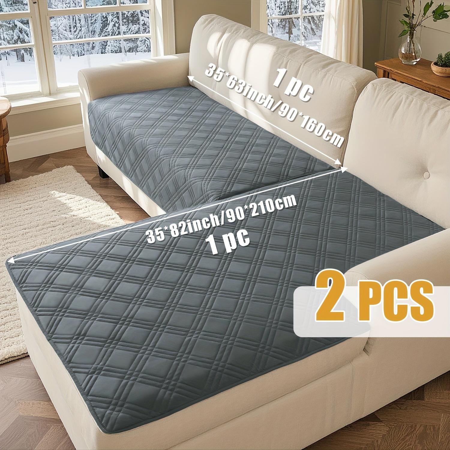 

1Set Splash-proof Sofa Protection Pad Non-slip Furniture Protector Universal Couch Case for Sofa Living Room Home Decor 1set темно серый