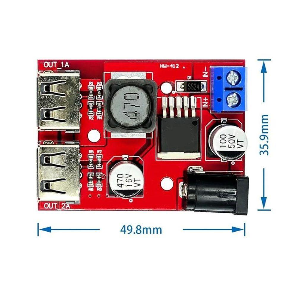 New Dual USB Solar Controller Charger 6V-40V Input Compact Design Car Charger Solar Pwer Supply Module for Mobile Devices