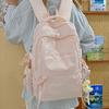 Schoolbag School Bag Female Junior High School Cream High Value Yellow High School Student Large Capacity Backpack Female Simple College Student