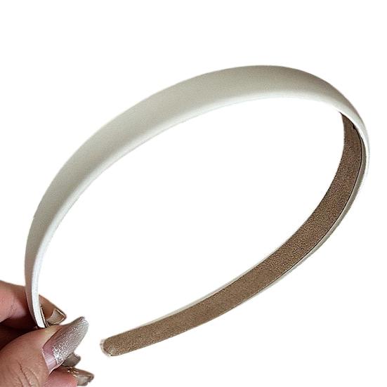

Hair Hoop Pure Color Suede Lining Built-in Anti-Slip Design Headband Commuting Matte Texture Headband Hair Accessory бежевый