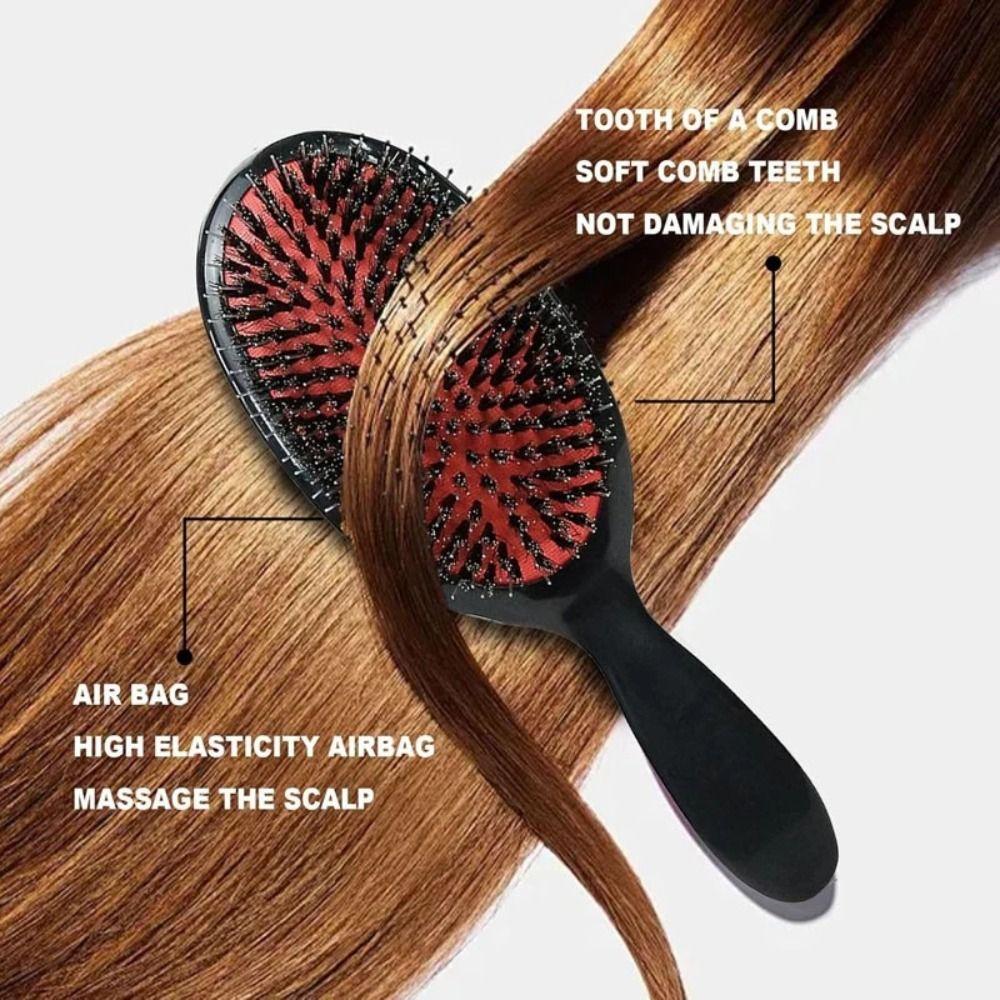 Mini Size Hair Brush Nylon Bristle Scalp Massager New Detangling Comb Styling Tool