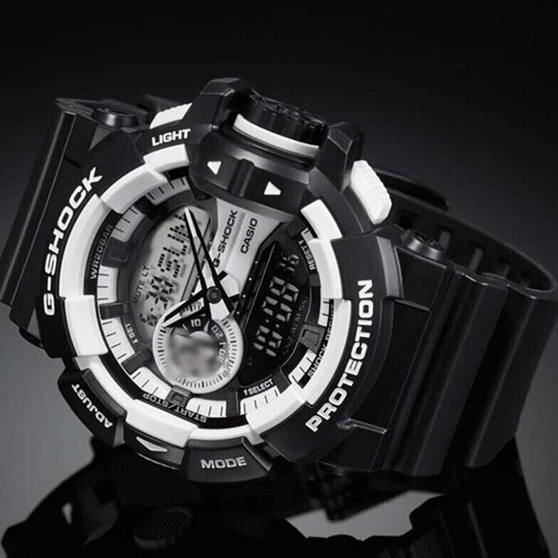 CASIO Men Liquid Crystal/Analog Dual Display Series Black Watch GA-400-1A GA-400-1A