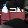 Car Seat Slot Storage Box Side Seat Filler Multipurpose Storage Box Leather Crevice Storage Organizer For Car Seat Slot Filler