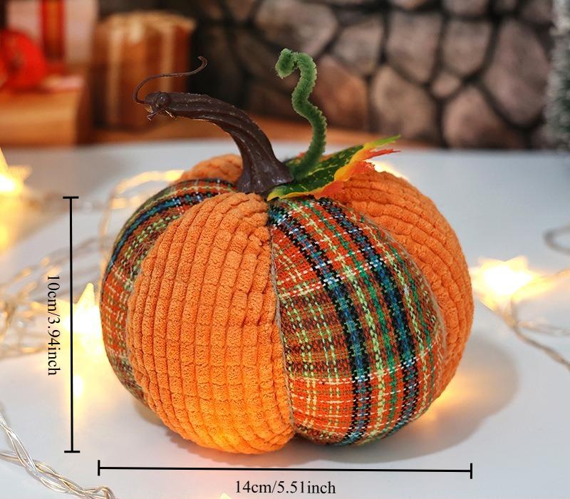 

Pumpkin Ornaments Harvest Festival Decorations Props Colorful Fabrics Thanksgiving Scenes Pumpkin Costumes