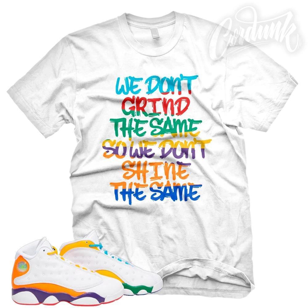 GRIND DIFFERENT Sneaker T Shirt to match J1 13 Playground Multicolor 4XL