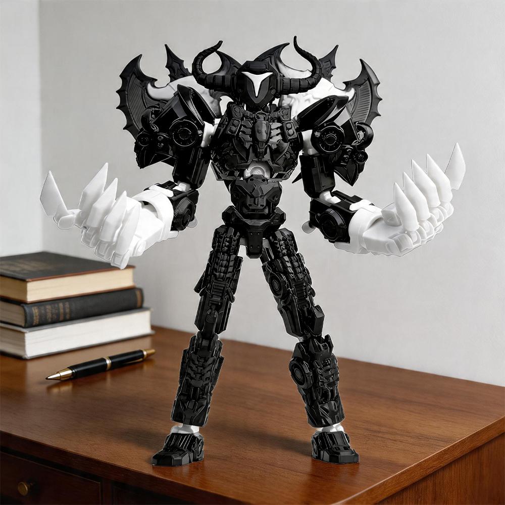 8 Inch Assembly Completed Action Figure 3D Printed Toys Multi-Jointed Movable Robot Action Figure Desktop Decorations