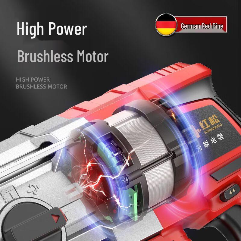 OIMG Cordless Brushless Rotary Hammer Drill