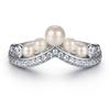 S925 Silver Ring Women's Pearl Fashion Elegant Set Ring Water Drop Shape Multi-Wear Diamond Ring