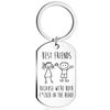 BESTE VRIENDEN Roestvrij Staal Sleutelhanger Vriendschap Ontwerp Mode Tas Hanger Praktisch Cadeau voor Goede Vrienden