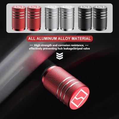 4pcs For Zeekr 001 2021 2022 2025 2021-2026 009 X Krypton Car Wheel Tire Hub Aluminum Air Valve Cap Dustproof Cover